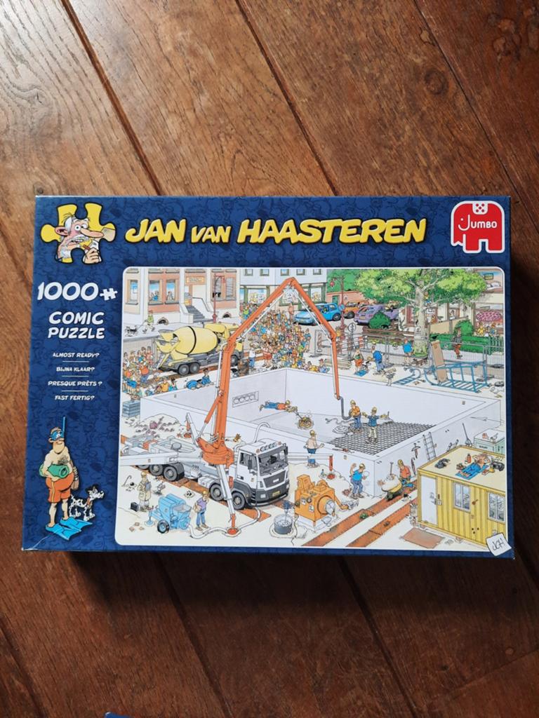 Jan van haasteren 1000st, Hobby en Vrije tijd, Denksport en Puzzels, Ophalen, 500 t/m 1500 stukjes, Zo goed als nieuw
