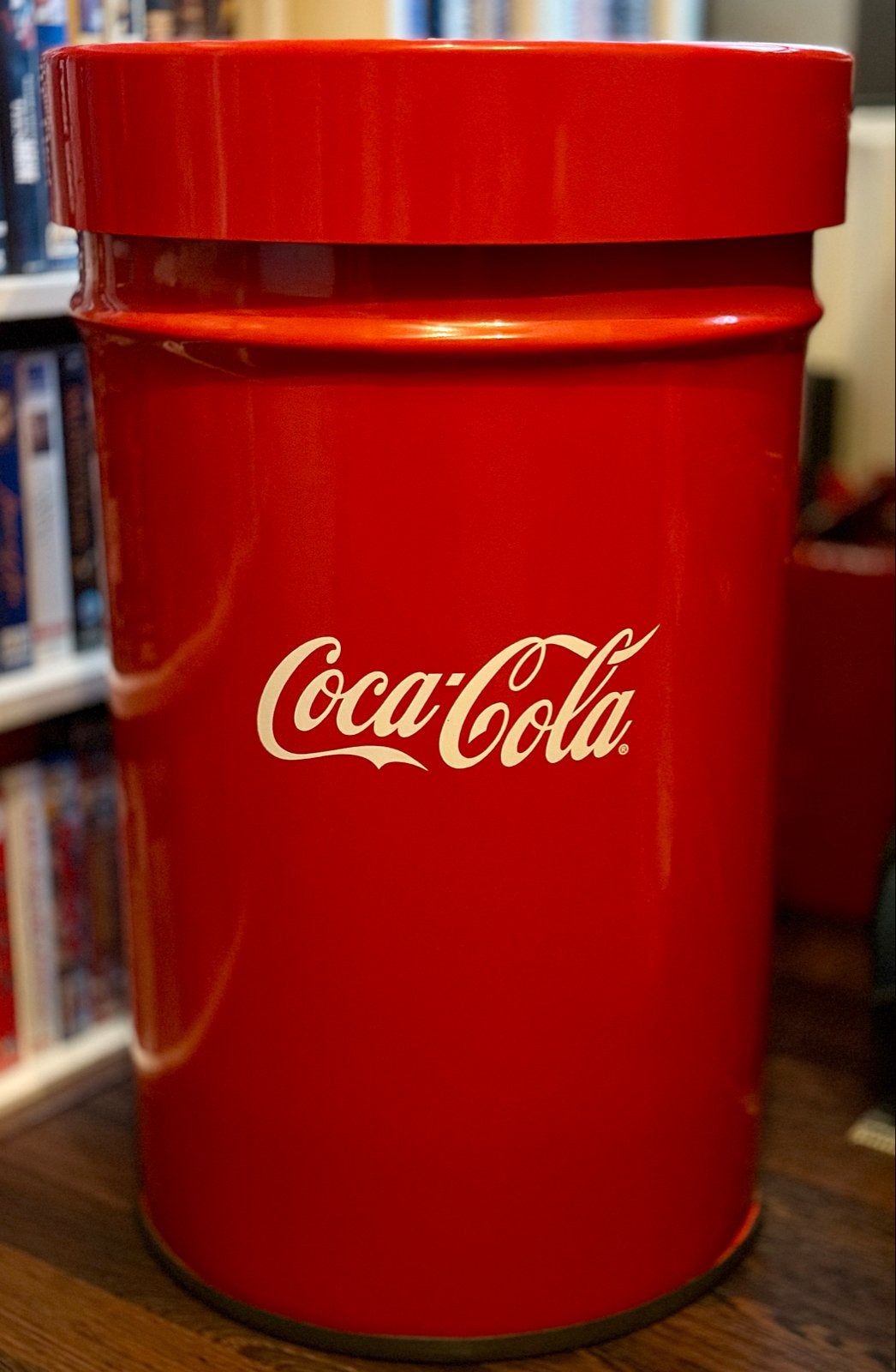 Vintage Coca-Cola Prullenbak / Opbergton, Verzamelen, Ophalen, Gebruikt, Gebruiksvoorwerp