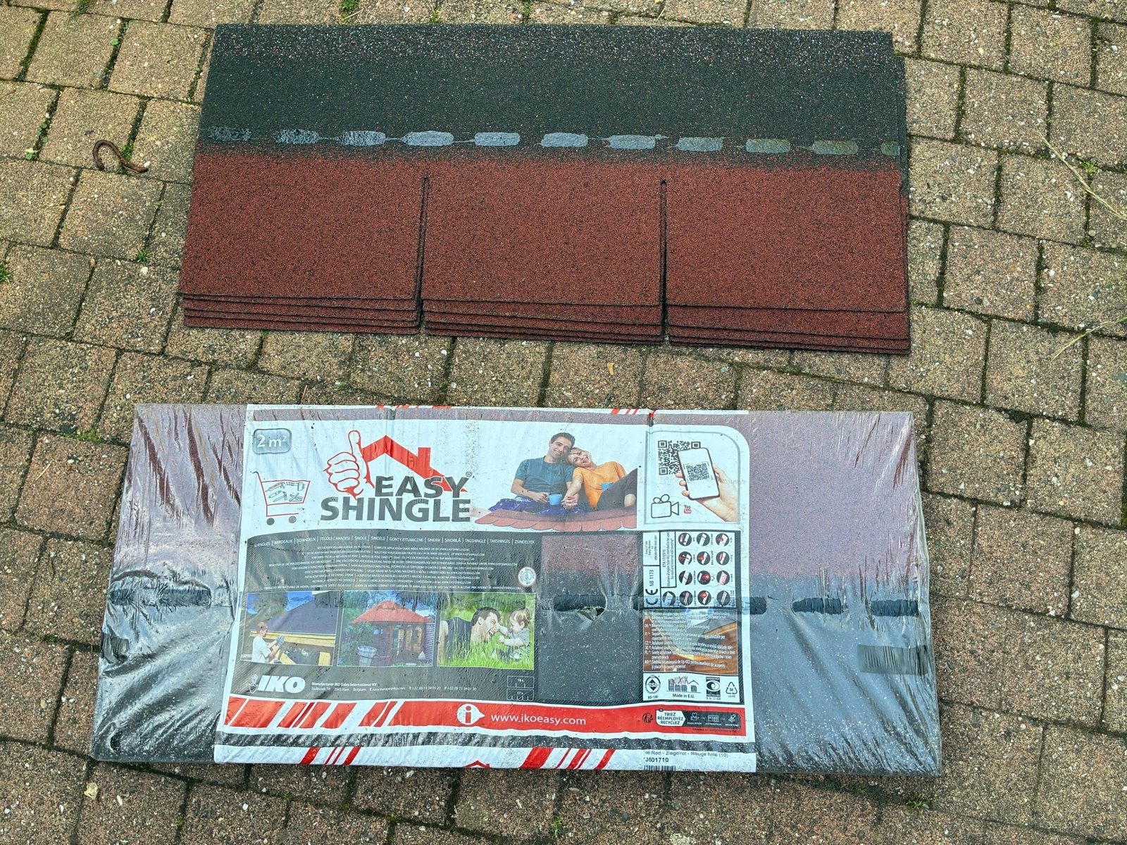 IKO Easy Shingle Dakshingles Rood - 2,7 m², Ophalen, Overige materialen, Nieuw, Minder dan 5 m²