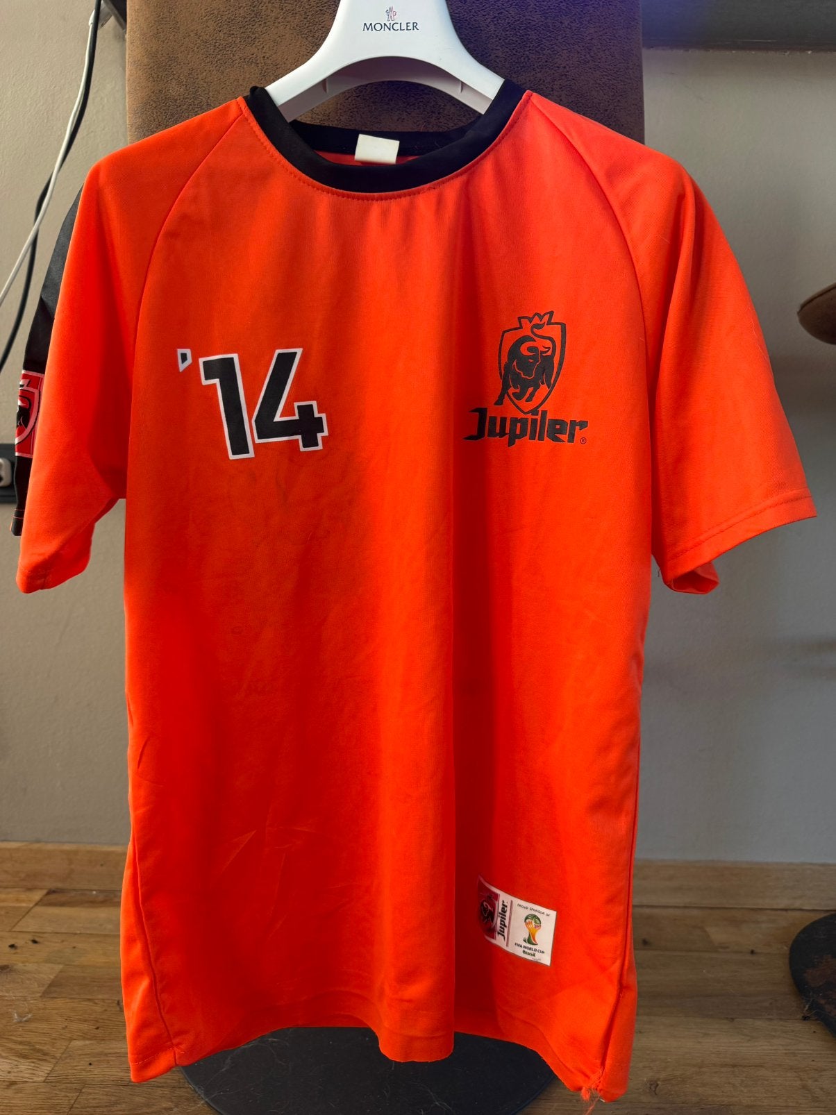 Jupiler Oranje Shirt, Maat L, Ophalen of Verzenden, Gebruikt, Shirt