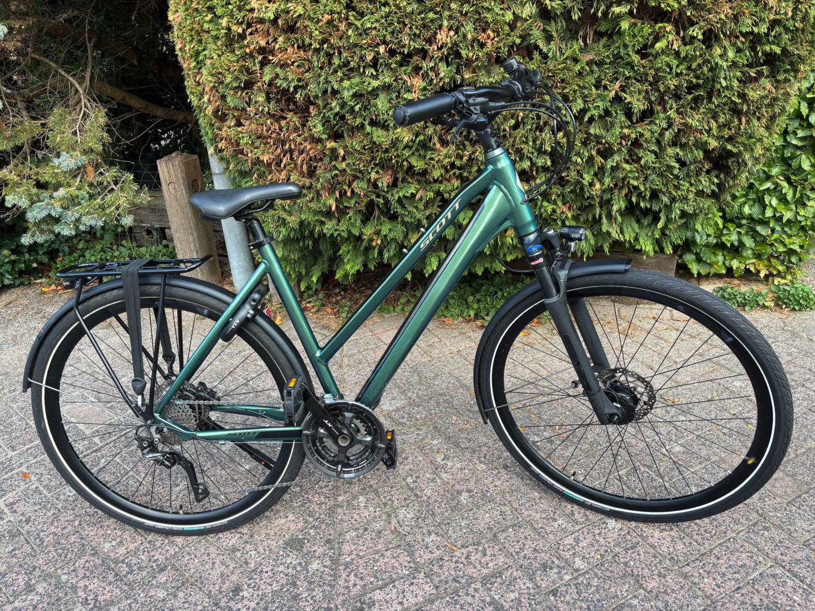 Scott sub sport 10 damesfiets in nieuw staat, 53 tot 56 cm, Zo goed als nieuw, Meer dan 20 versnellingen, Ophalen