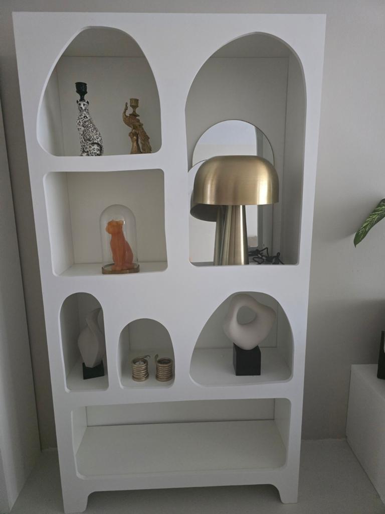 Mooie kast met ronde vakken, Ophalen of Verzenden, Zo goed als nieuw, 25 tot 50 cm, 150 tot 200 cm