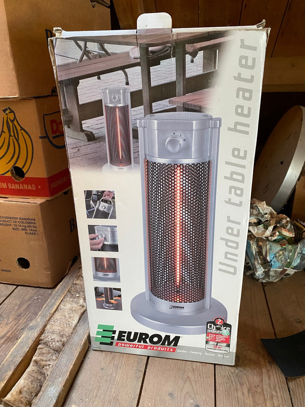 Eurom Under Table Heater - Elektrische Terrasverwarmer, Ophalen, Nieuw, Elektrisch, Vloer