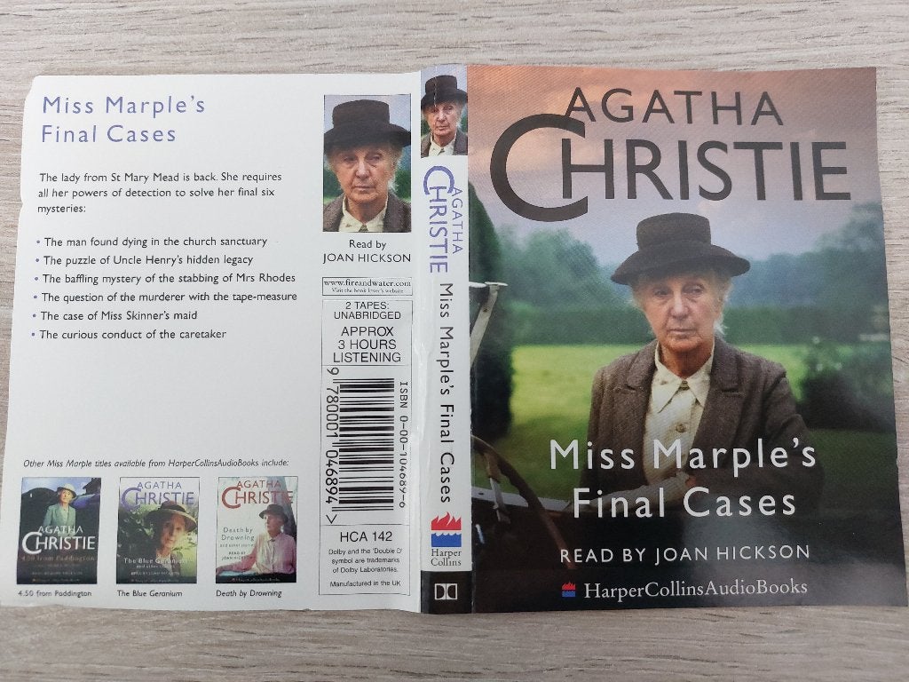 AGATHA CHRISTIE - MISS MARPLE'S FINAL CASES (2 MC'S), Ophalen of Verzenden, Cassette, Agatha Christie, Volwassene