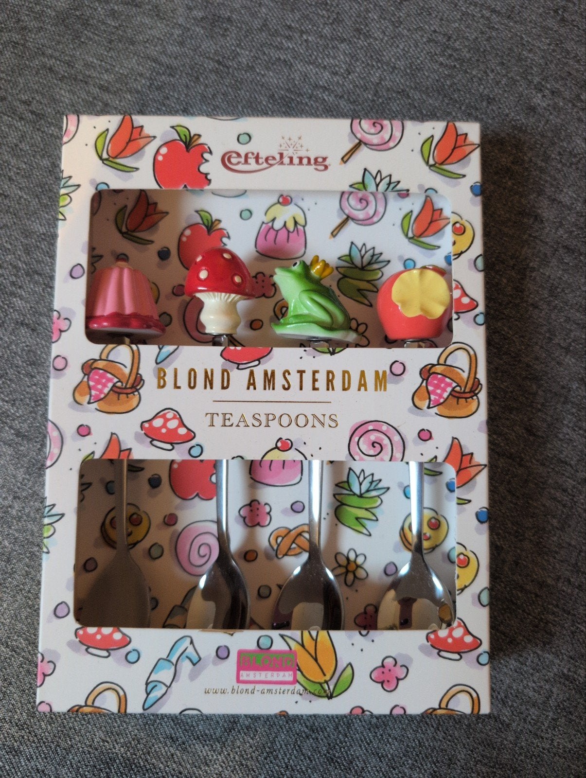 Blond Amsterdam Efteling theelepels - Set van 4, Theelepel, Los bestek, Nieuw, Ophalen of Verzenden