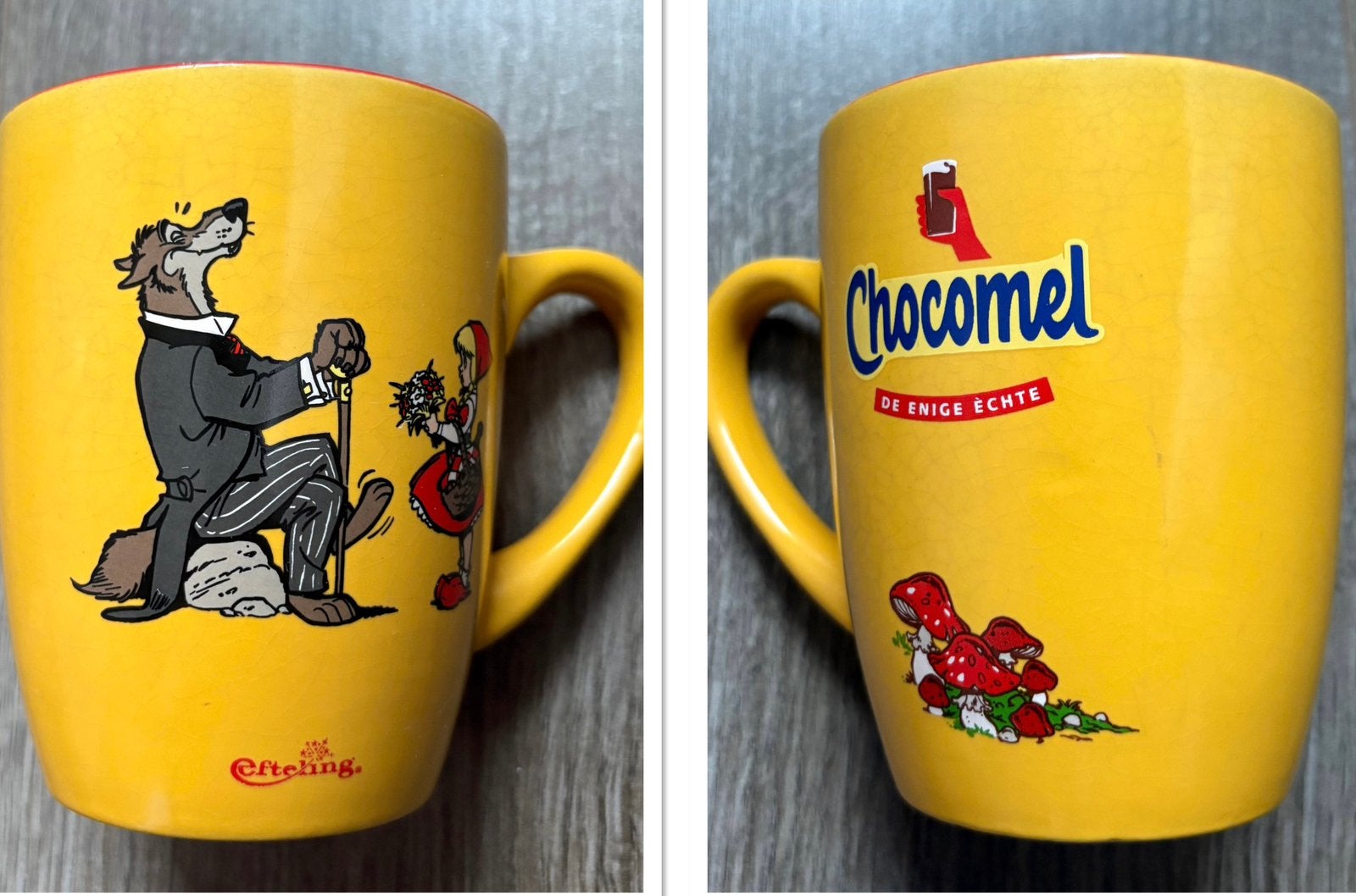 Efteling: Wolf & Roodkapje (ChocoMelk) Beker/Mok, Verzamelen, Efteling, Ophalen of Verzenden