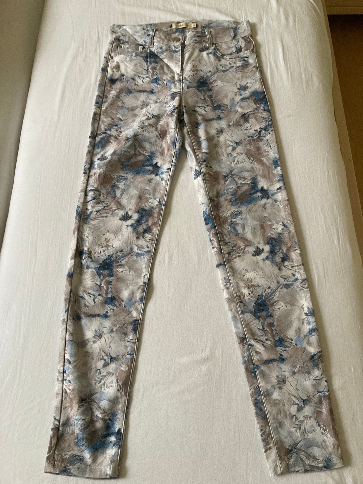 Gafair Jeans Nancy Blue bloemenprint maat 36, Ophalen of Verzenden, Zo goed als nieuw, Overige kleuren, W28 - W29 (confectie 36)