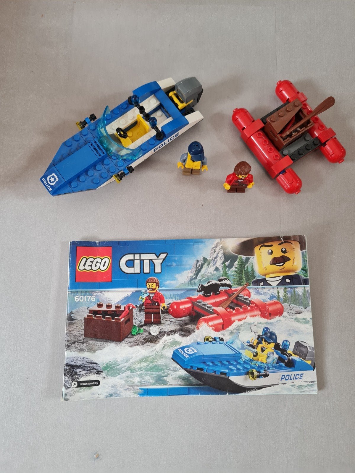 LEGO City 60176 Wild River Escape - Politieboot & Vlot, Ophalen of Verzenden, Gebruikt, Overige merken