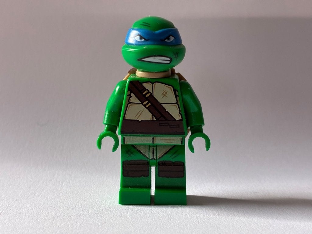Lego Tmnt Leonardo, Gritted Teeth, Smudges tnt024, Gebruikt, Lego, Ophalen of Verzenden, Minifiguur