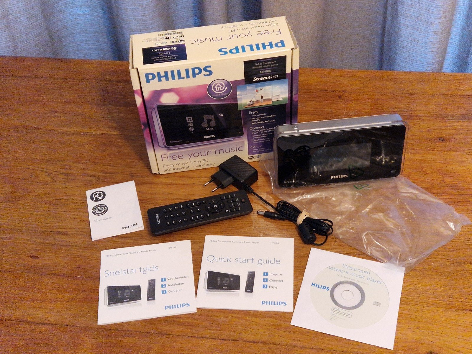 Philips NP100 Streamium Network Music Player, Philips, Ophalen of Verzenden, Zo goed als nieuw, Philips