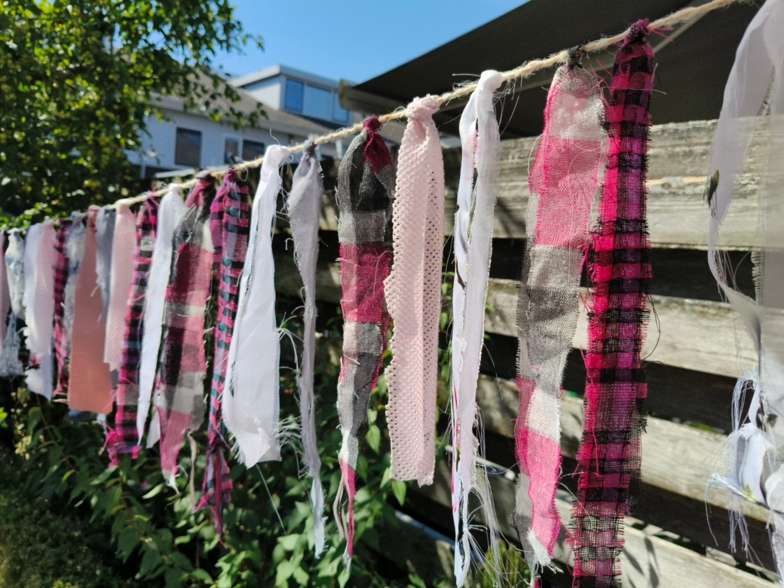 Bohemian Slinger 4 mtr - roze / wit / zwsrt, Ophalen of Verzenden, Nieuw