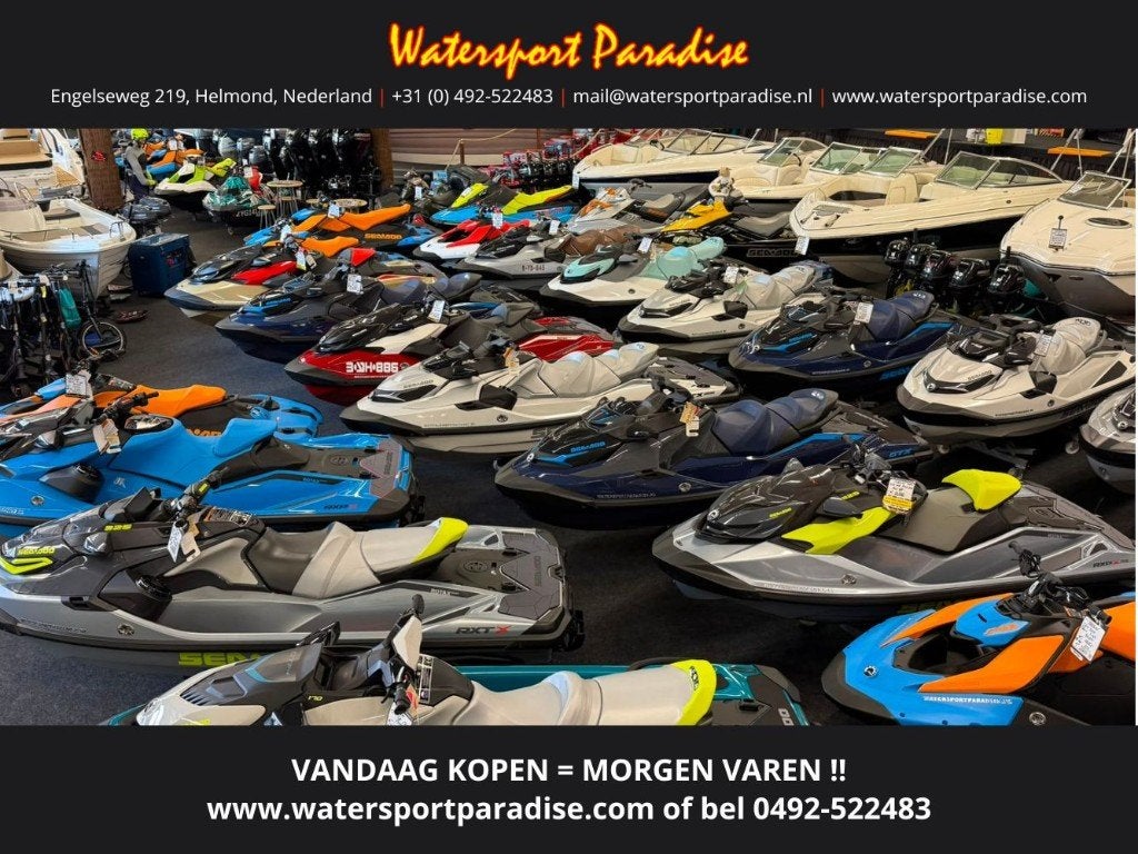GROOTSTE VOORRAAD SEA DOO WATERSCOOTERS | JETSKI | 2026, Ophalen, Nieuw, Benzine, 200 pk of meer