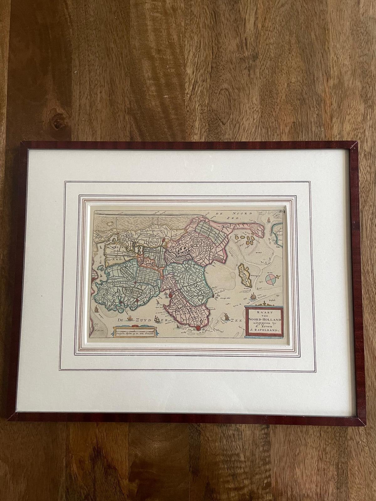 Een topografische kaart van Holland uit 1735, Verzenden