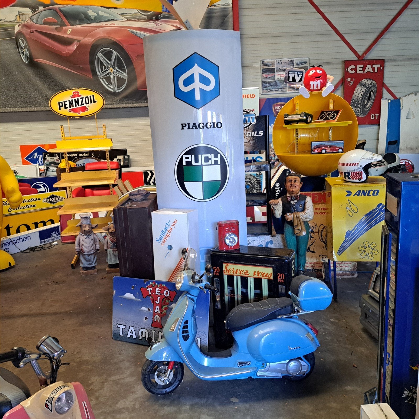 Vespa elektrische mini scooter Display only!!, Ophalen, Gebruikt, Reclamebord