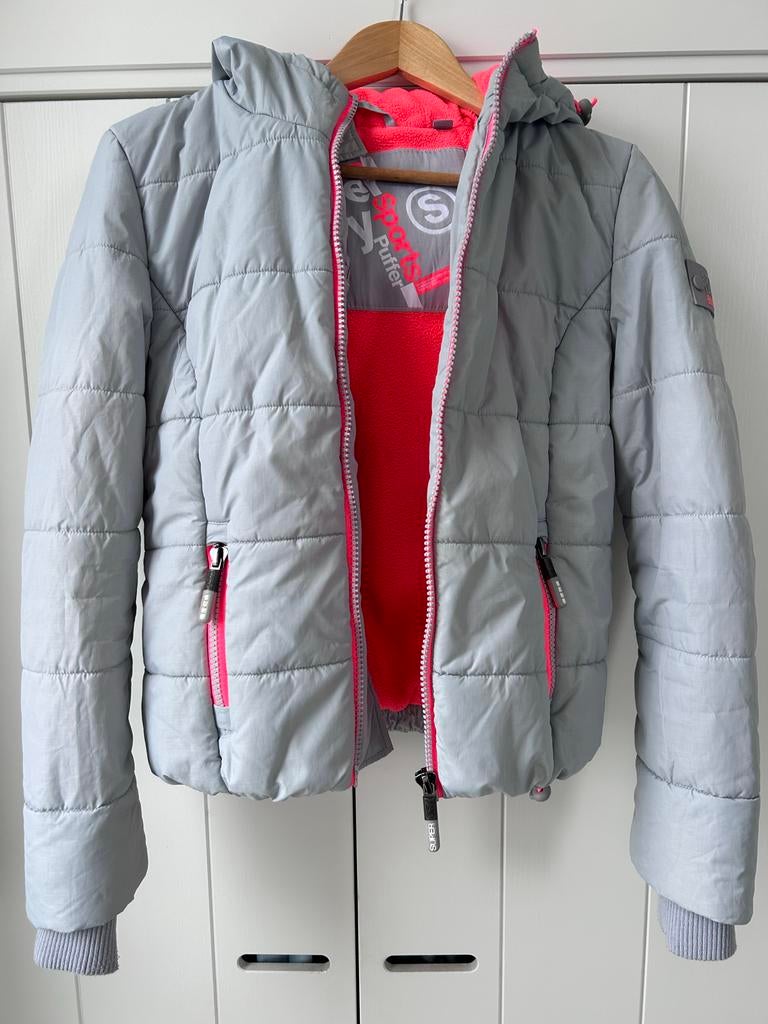 Superdry jas maat S, Ophalen of Verzenden, Zo goed als nieuw, Maat 36 (S), Grijs