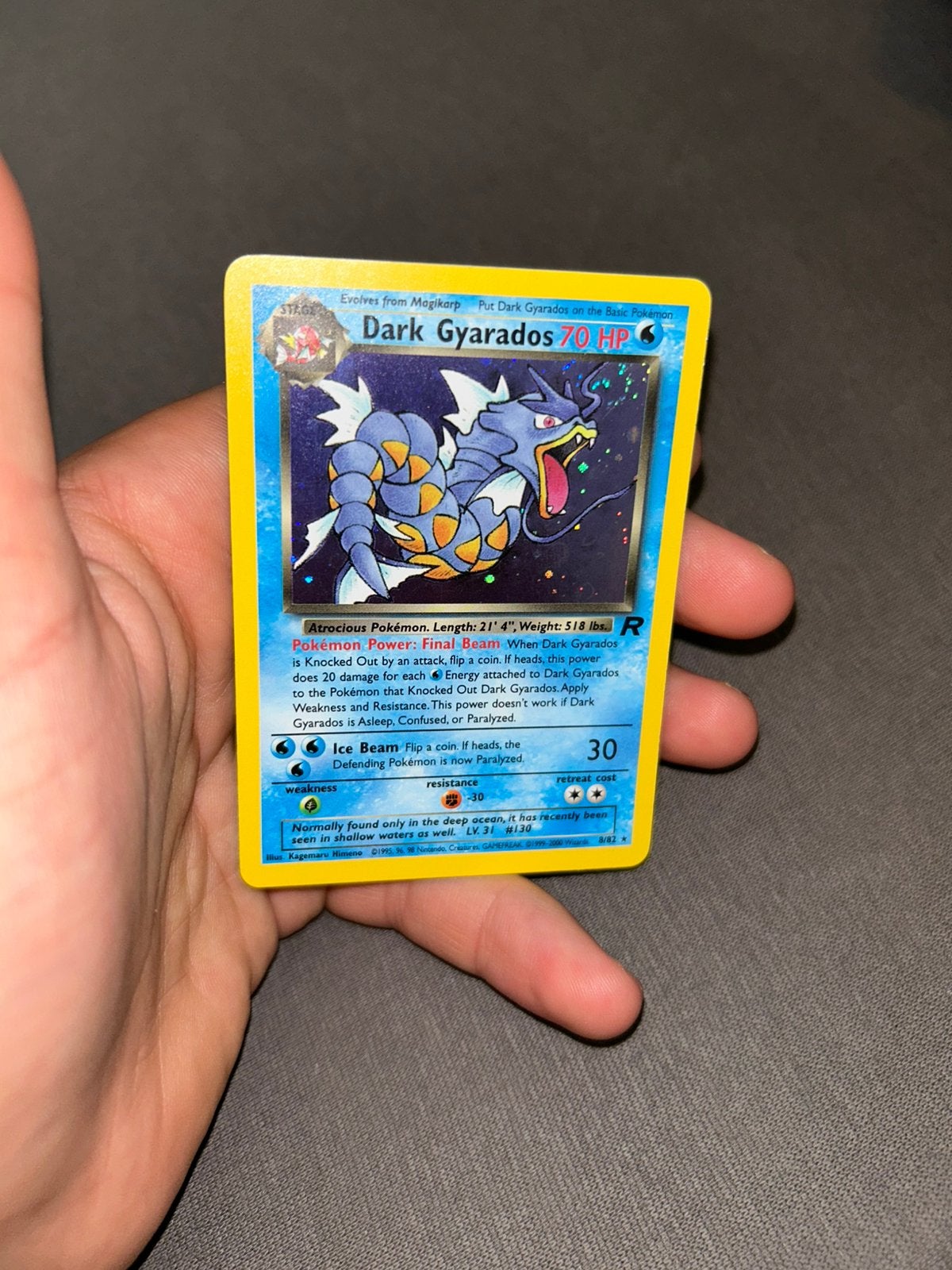 Dark Gyarados 8/82 Super staat, Ophalen of Verzenden, Zo goed als nieuw