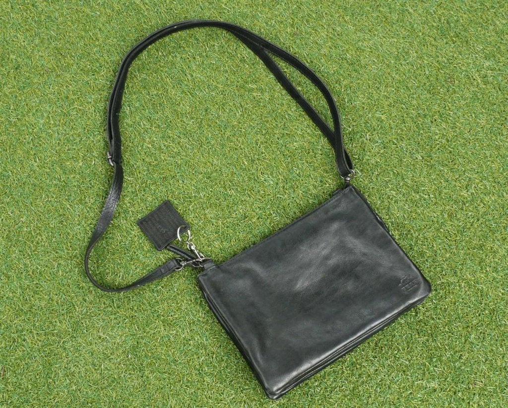 BEAR BAGS lederen tas als nieuw, Ophalen of Verzenden, Zo goed als nieuw, Zwart, Schoudertasje