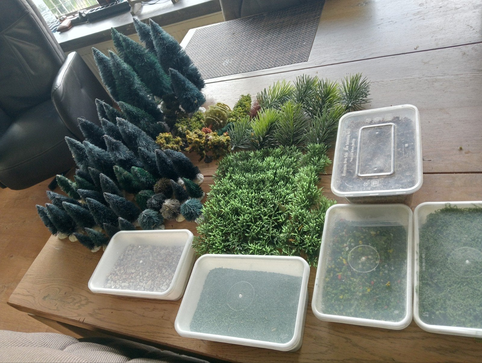 bomen en strooisel en steentjes voor diorama's en modelbouw, Ophalen of Verzenden, Gebruikt