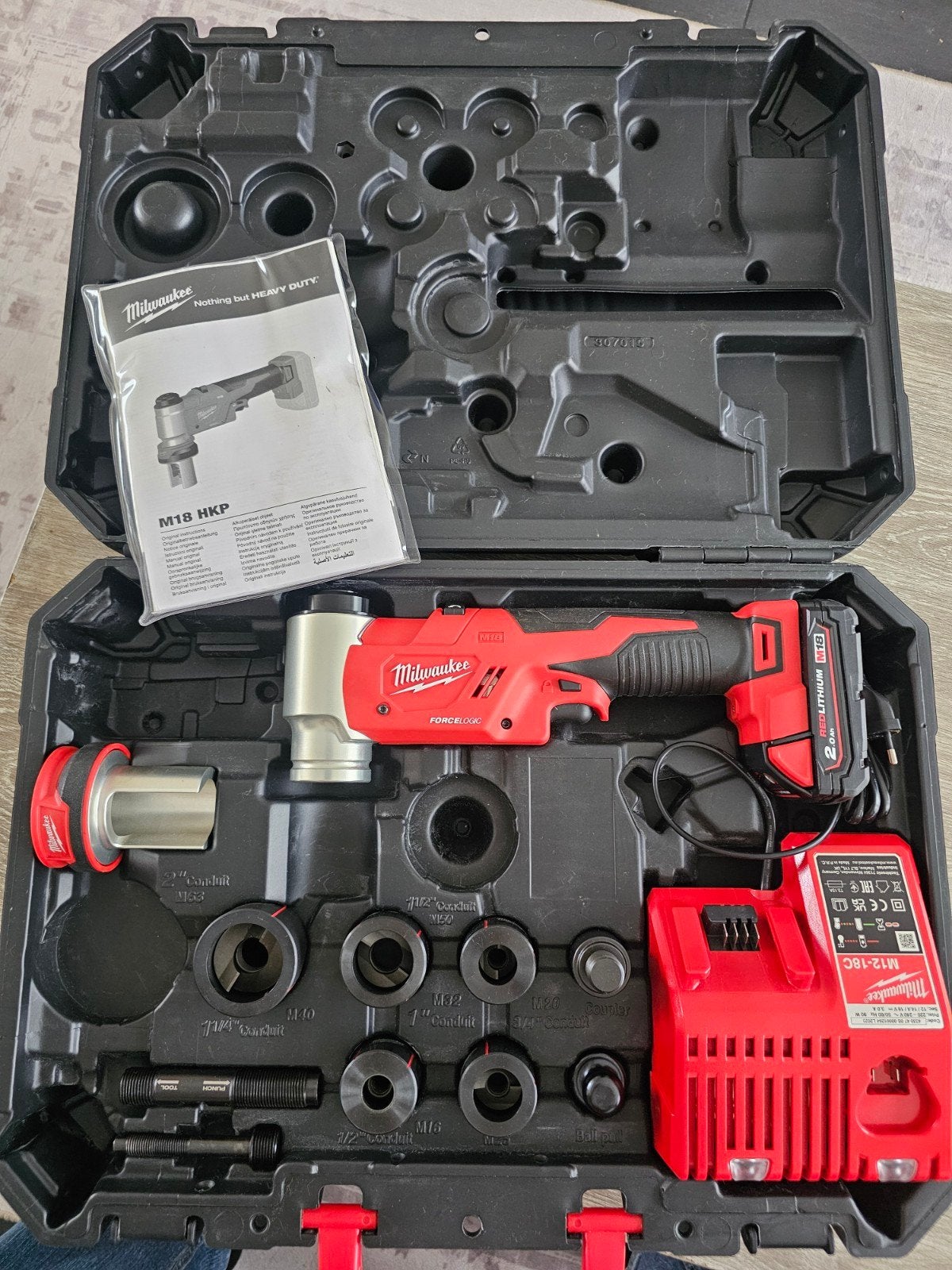 Milwaukee M18 HKP pons set - Compleet en Zo goed als nieuw, Ophalen of Verzenden, Milwaukee, Milwaukee, Milwaukee