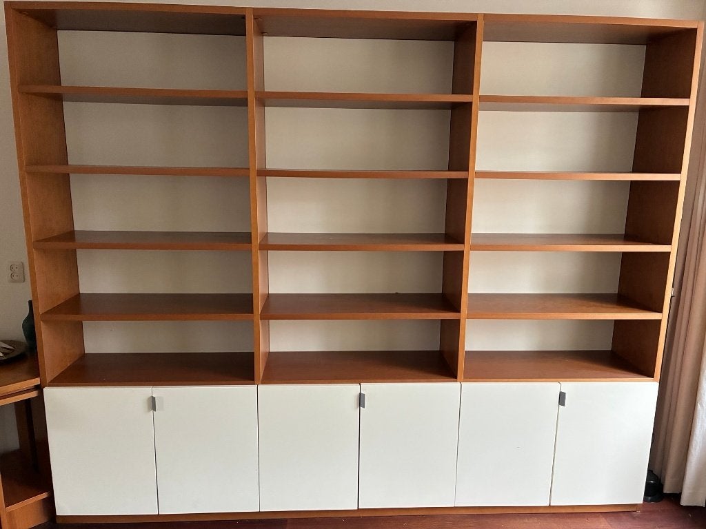 Grote boekenkast met opbergruimte - 286x231x40 cm, Ophalen, Met deur(en), 200 cm of meer, Zo goed als nieuw