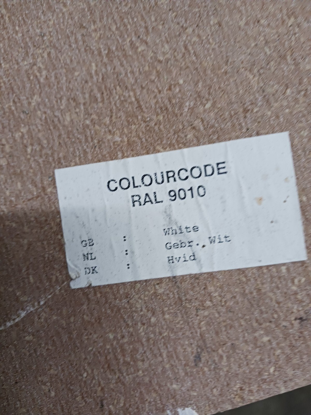 Rockpanel plaat 6mm dik, 242x120, ongebruikt (RAL 9010), Doe-het-zelf en Verbouw, Ophalen
