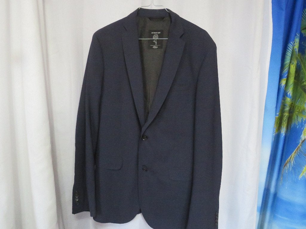 wolmix blauwe ultimate suit blazer mt 48 s. oliver, Kleding | Heren, Kostuums en Colberts, Ophalen of Verzenden, S. oliver, Gedragen