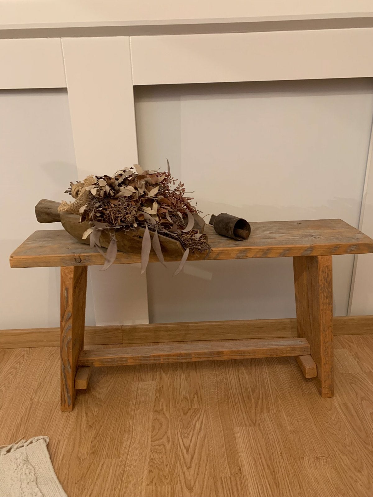 Houten krukje /bankje, Huis en Inrichting, Krukjes, Ophalen, Gebruikt, Hout