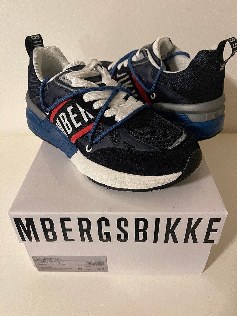 Nieuwe Bikkembergs blauw zwarte sneakers maat 40, Bikkembergs, Blauw, Nieuw, Ophalen of Verzenden