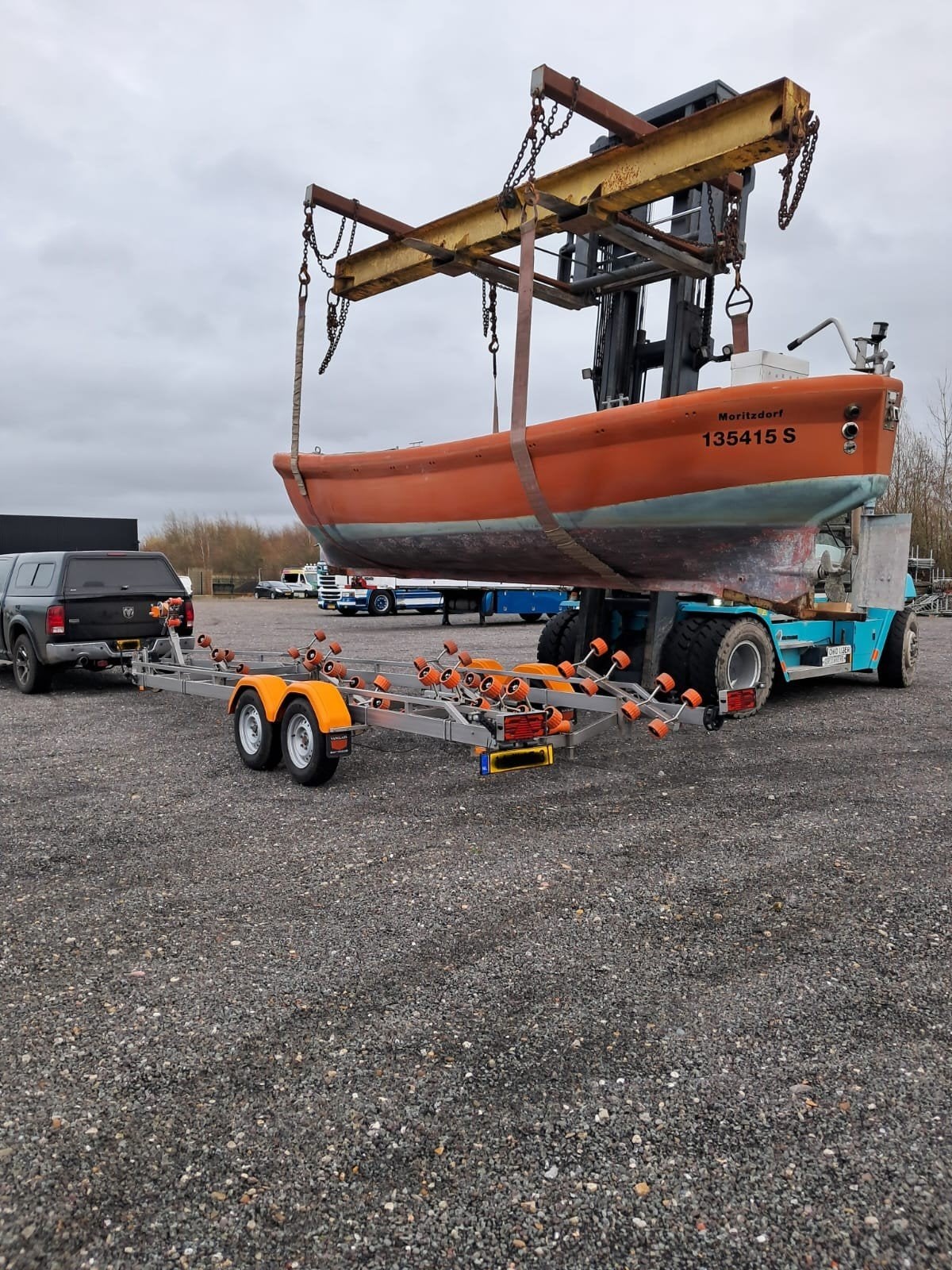 Reddingssloep polyester project onderdelen, Watersport en Boten, Bootonderdelen, Ophalen of Verzenden, Gebruikt, Zeilboot