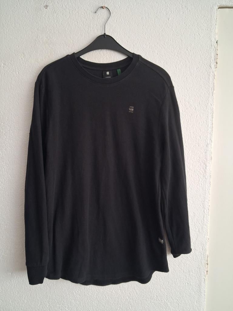 G-Star RAW Longsleeve Zwart Maat L, Maat 52/54 (L), Zwart, Ophalen of Verzenden, Zo goed als nieuw