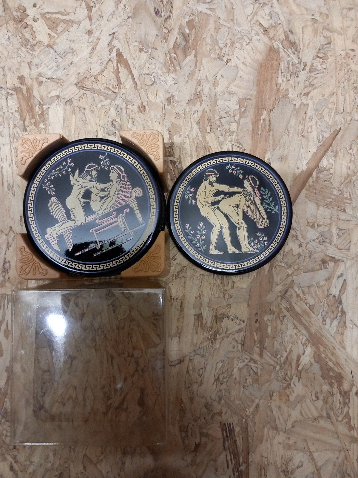 Set 6 nieuwe Griekse onderzetters met mythologische figuren, Ophalen of Verzenden