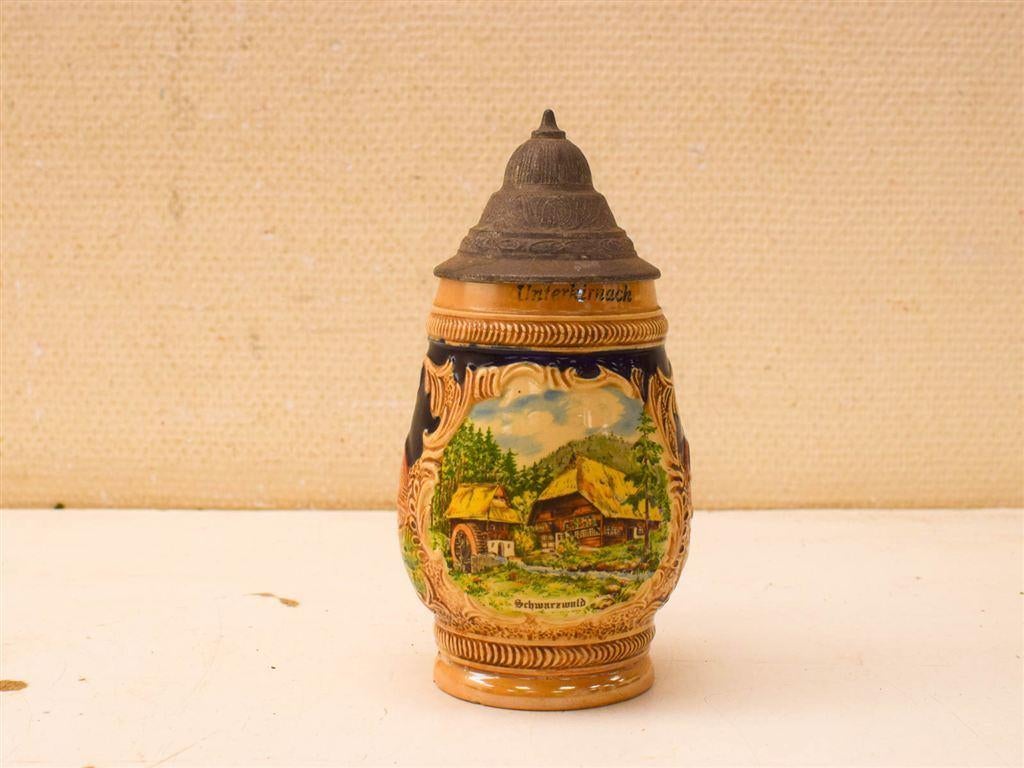 Duitse Bier Pul 51608, Ophalen of Verzenden, Gebruikt, Aardewerk, Bord(en)