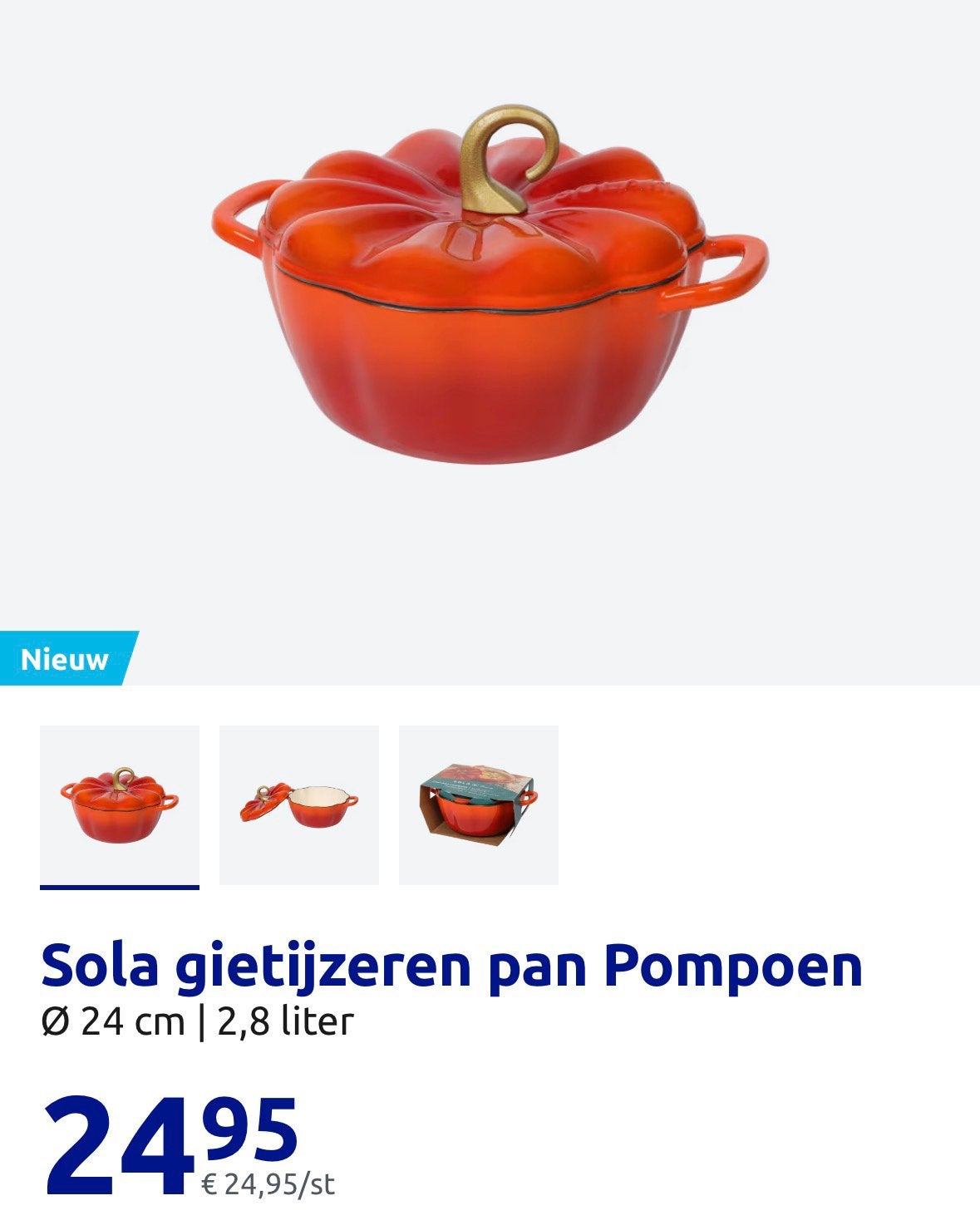 Gezocht pompoen pan action, Ophalen of Verzenden, Zo goed als nieuw, Overige typen