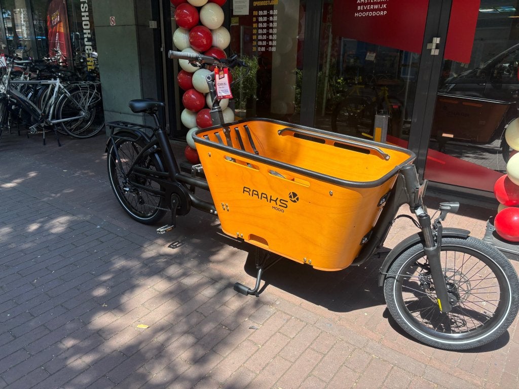 Fietshokje Raaks: Raaks Modo elektrische bakfiets NIEUW!!!, Niet ingevuld, Nieuw, 50 km per accu of meer, Niet ingevuld