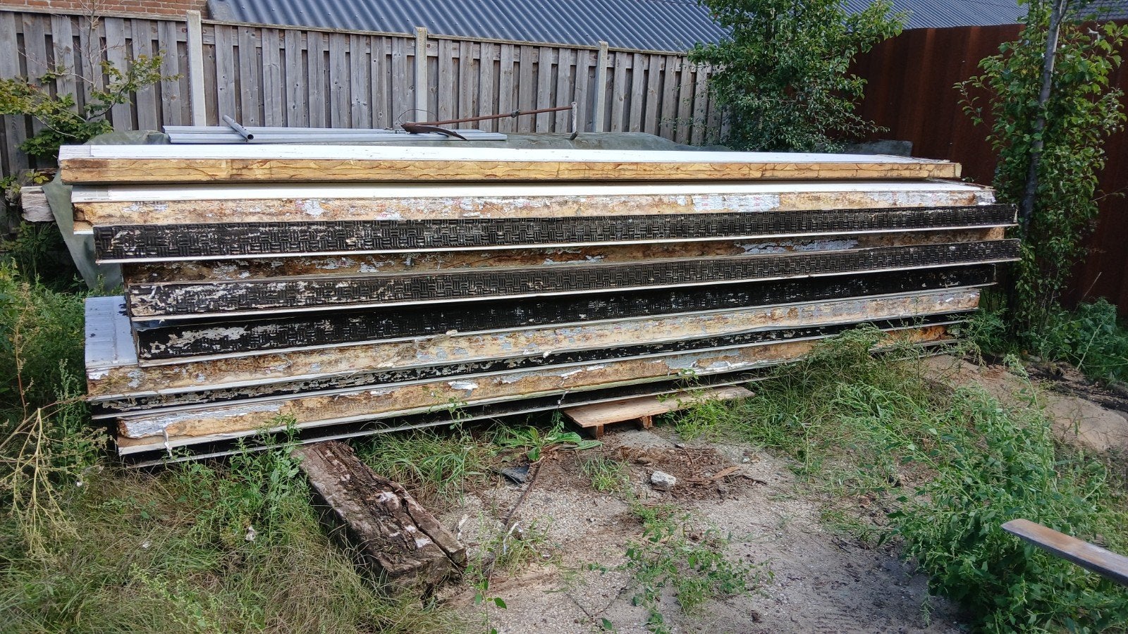 Gebruikte Falk isolatie dakplaten 470x100cm (ca. 45m²), Gebruikt, Hardschuim (Pir), 15 m² of meer, 8 tot 12 cm