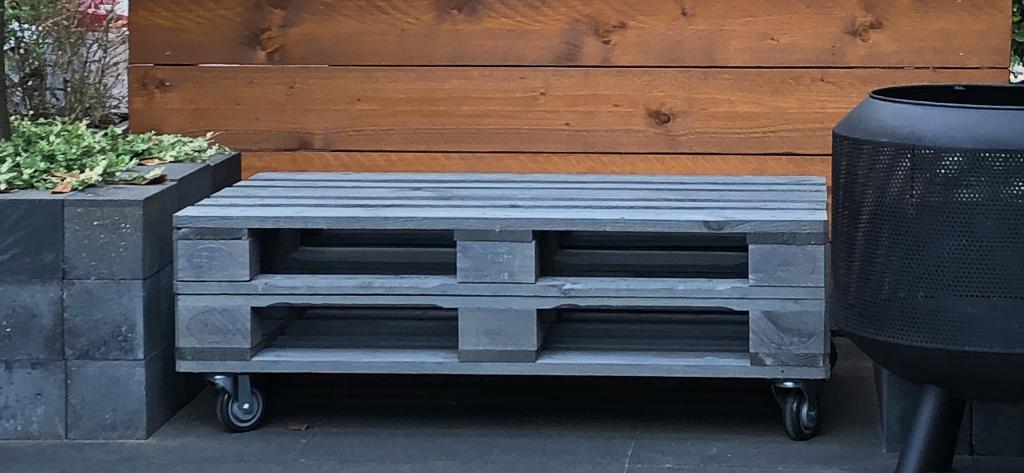 Pallet tafel, Ophalen, Gebruikt, Bijzettafel, Tuinset