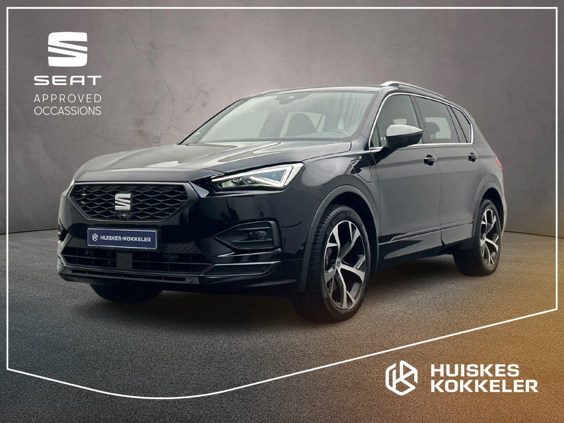 SEAT Tarraco 1.4 TSI e-Hybrid PHEV FR 245pk DSG Automaat, Pa, Auto's, Stof, 4 cilinders, Zwart, Hybride Elektrisch/Benzine