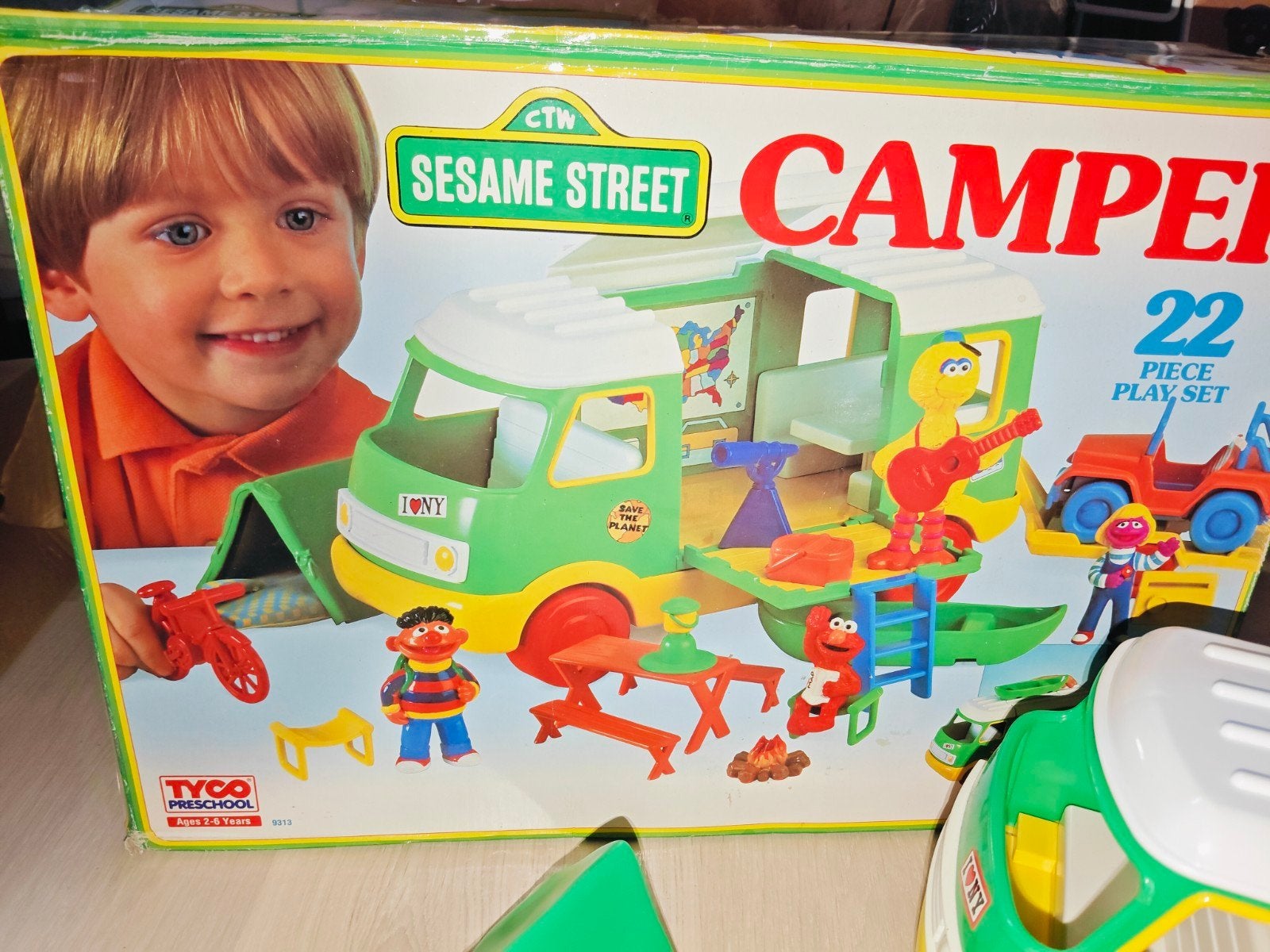 Sesamstraat Camper Speelset - Vintage!, Ophalen, Zo goed als nieuw, Jongen of Meisje