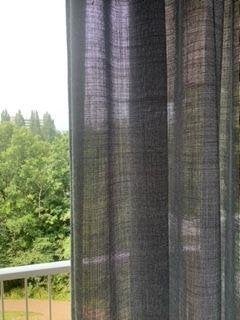 2 kant & klaar luxe gordijnen totaal 500 cm breed grijs-wit, Ophalen, Met haken, 500 cm, Wit
