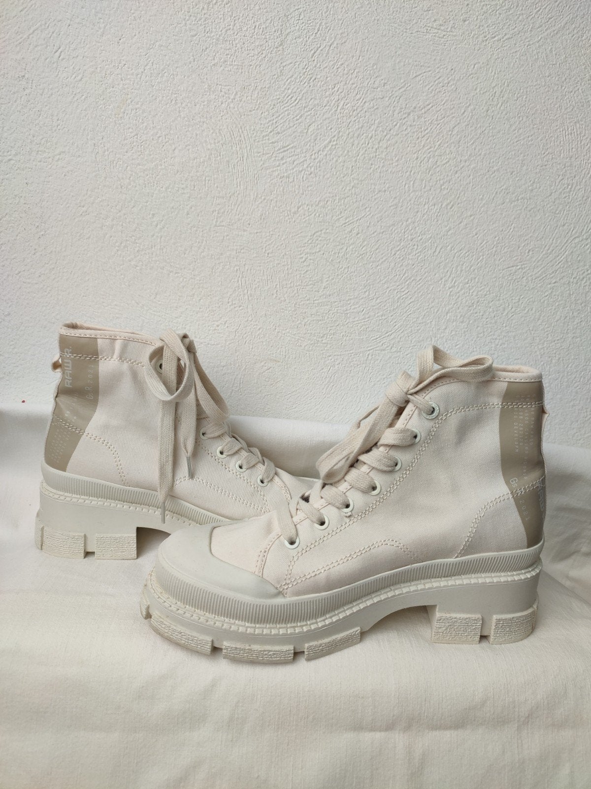 G-Star Aefon II Mid CVS W Veterschoenen Hak wit creme 36, Kleding | Dames, Wit, G Star Raw, Ophalen of Verzenden, Sneakers of Gympen