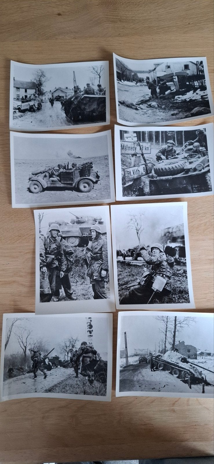 8 oude copy foto's met Duitse soldaten - Tweede Wereldoorlog, Ophalen of Verzenden