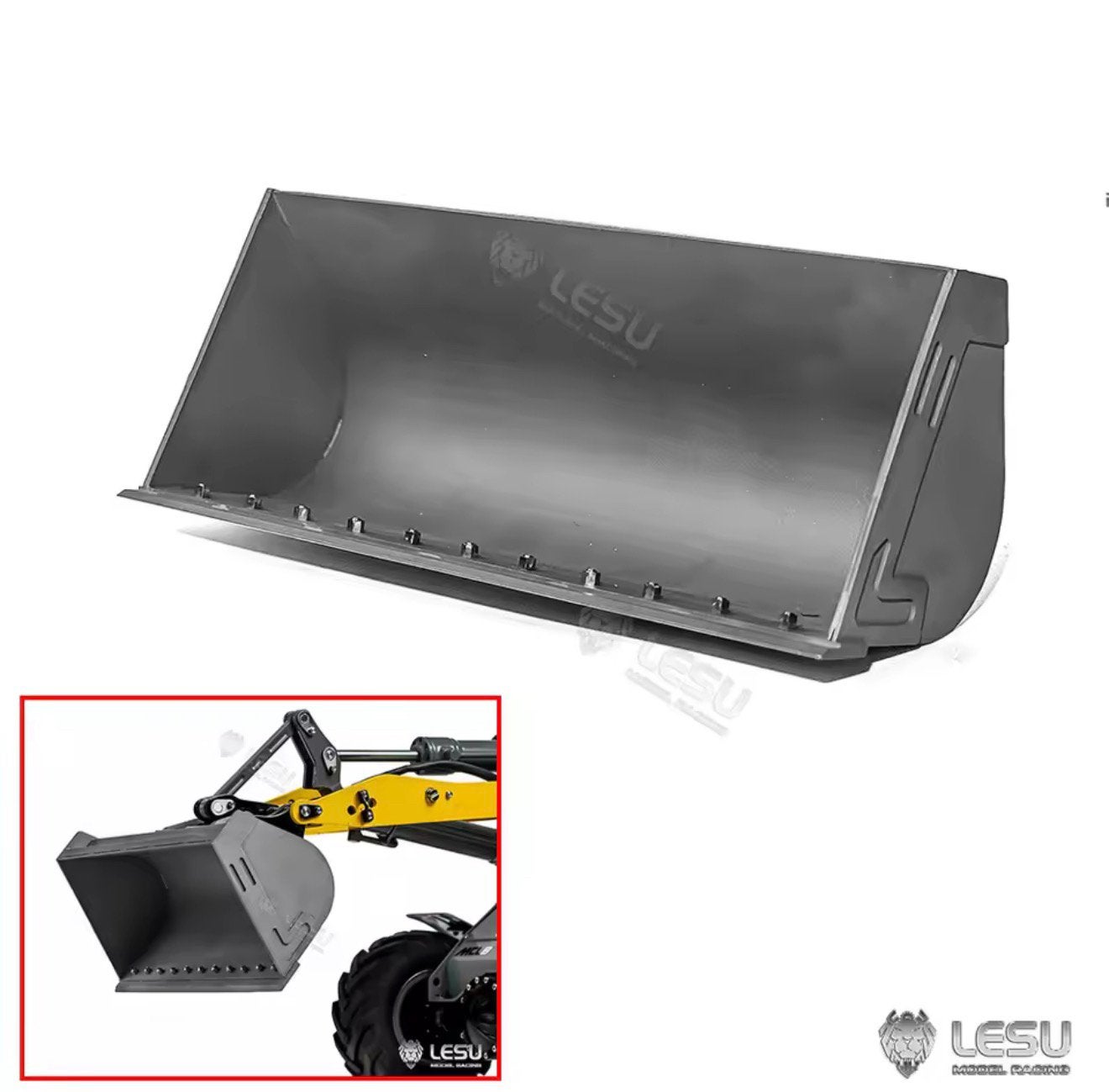 Dichte bak voor Lesu RC machines 1/14, Ophalen of Verzenden, Nieuw, Schaal 1:14, Onderdeel