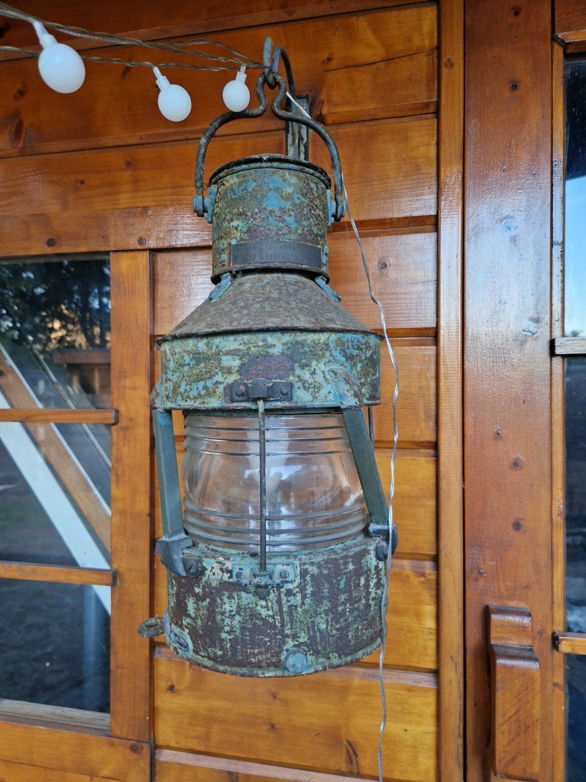 Vintage Industriële Scheepslamp / Wandlamp, Ophalen