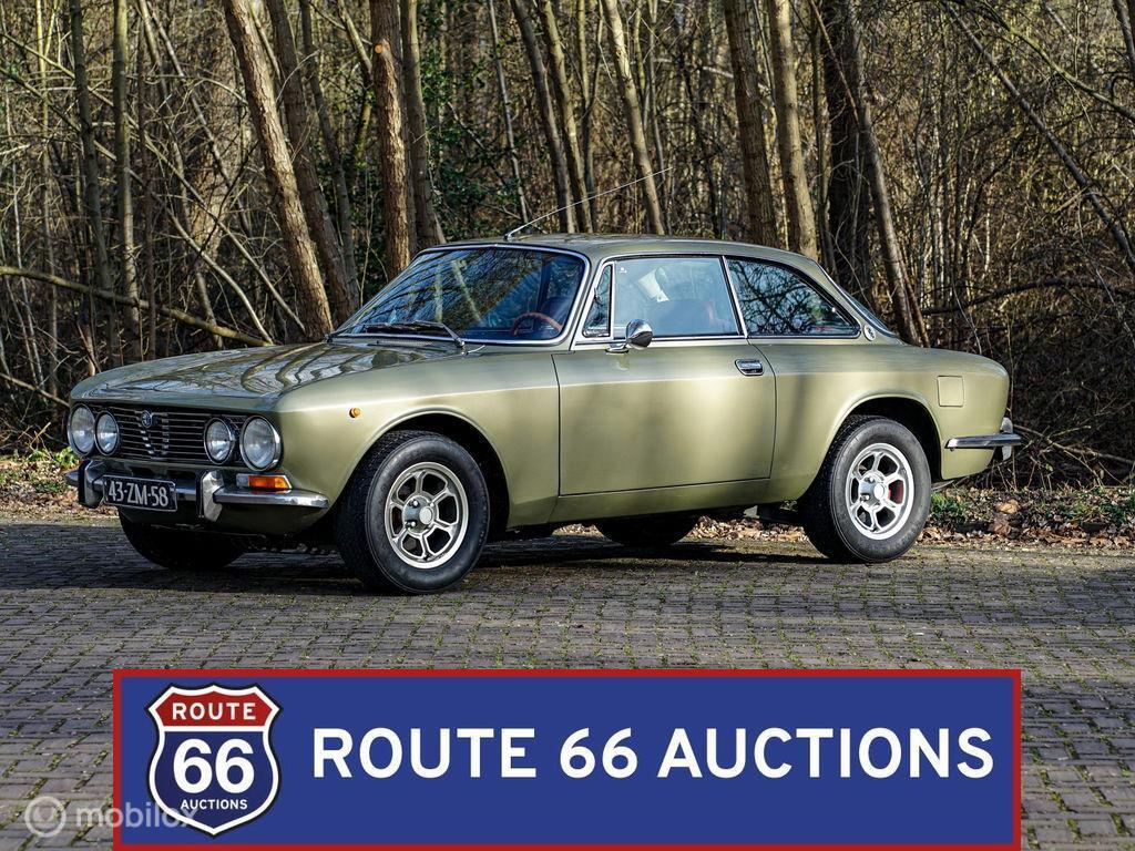 Alfa Romeo 2000 GTV | 1975 | Route 66 Auctions, Auto's, Oldtimers, Overige carrosserieën, Zwart, Bedrijf, Handgeschakeld