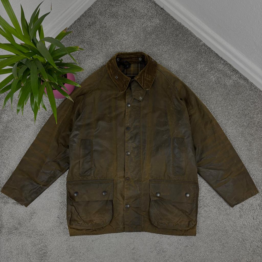 Originele Barbour waxjas in maat L, Verzenden, Zo goed als nieuw, Maat 52/54 (L), Bruin