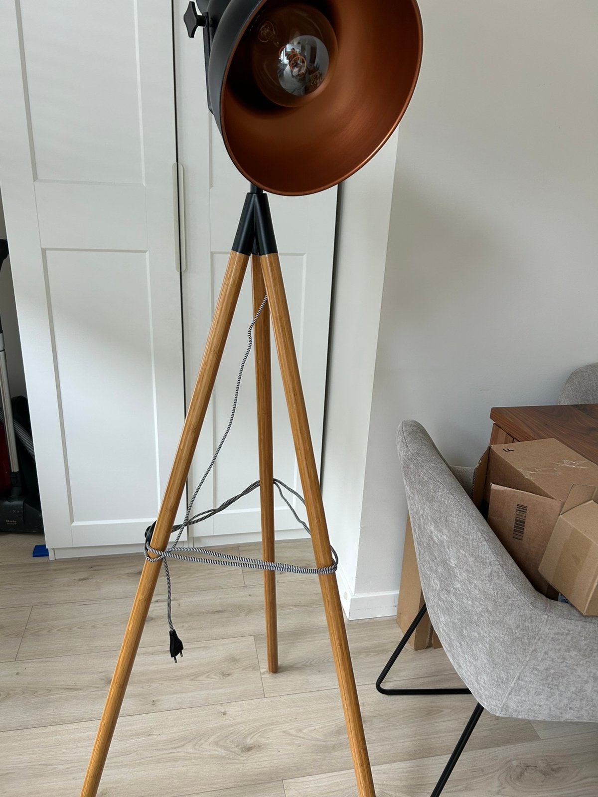 Stoere staande lamp als nieuw, Ophalen, Zo goed als nieuw, 150 tot 200 cm