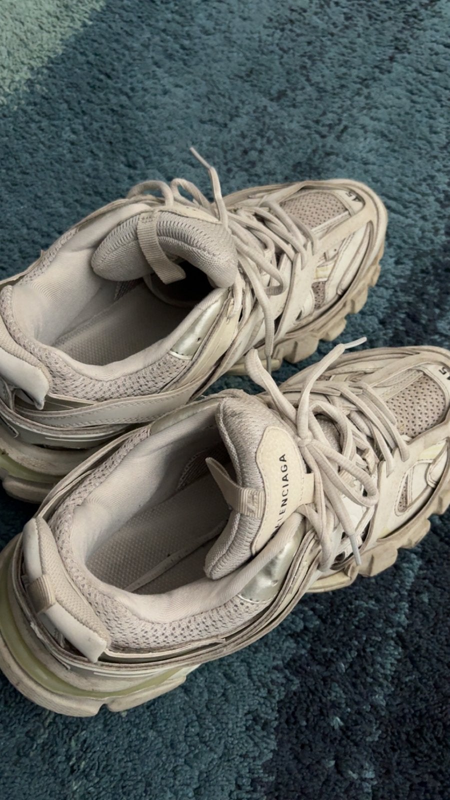 Balenciaga Track Sneakers Wit - Met doos en nieuwe veters, Kleding | Heren, Ophalen of Verzenden, Gedragen, Wit, Sneakers of Gympen