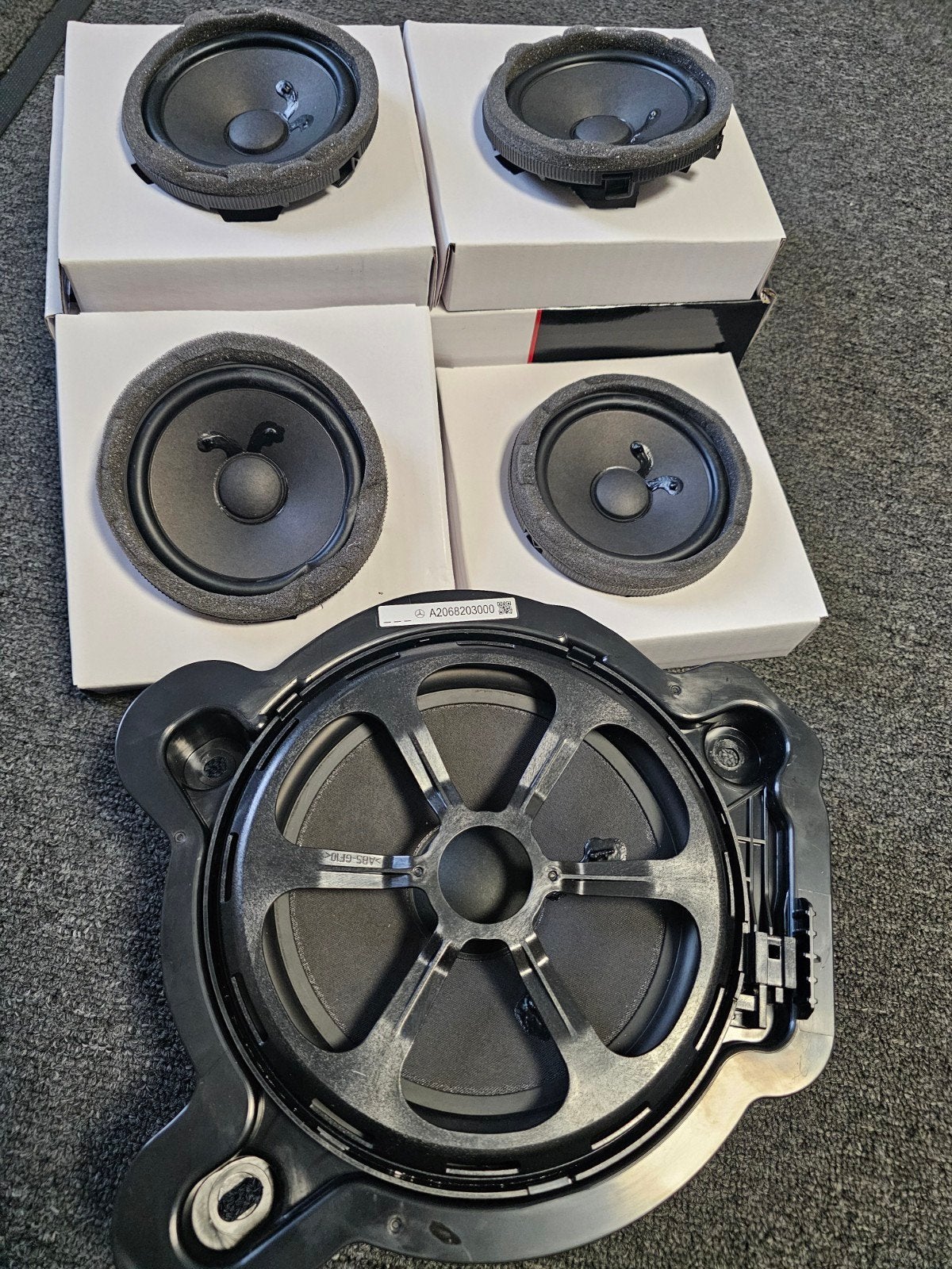 Mercedes GLC Coupé X254 set originele Speakers, Auto diversen, Ophalen of Verzenden, Zo goed als nieuw