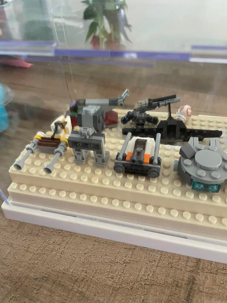 Lego Star Wars micro builds in vitrine, Ophalen of Verzenden, Gebruikt, Overige merken