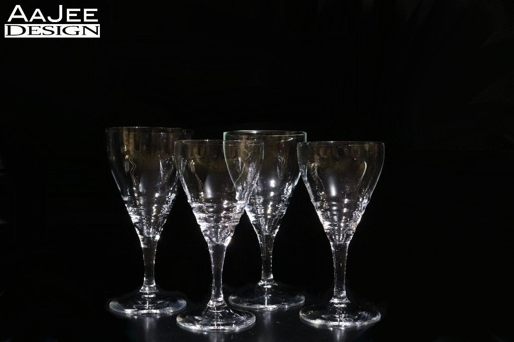 4 x Leerdam – Servies B geringd – K.P.C. de Bazel – 1917, Antiek en Kunst, Antiek | Glas en Kristal, Ophalen of Verzenden